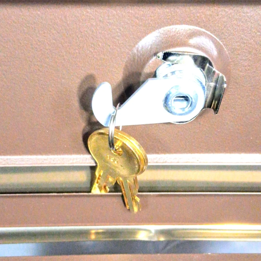 Architectural Designer Galvanized Bronze Top Load Wall Mount Locking NWB Mailbox - Picture 8 of 11